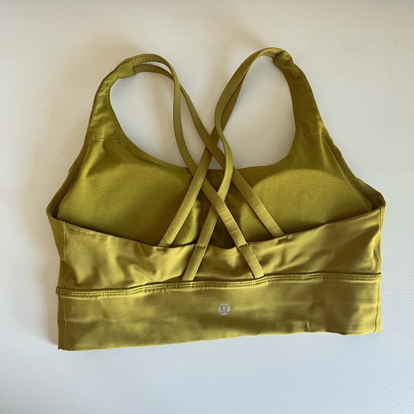 lululemon Energy Longline Bra *Medium Support B–D Cups • Size 8 • Auric Gold - Picture 3 of 7
